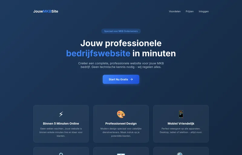 Voorbeeld van JouwMKBSite
